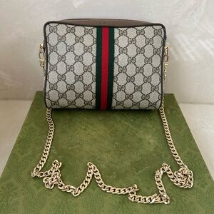 Gucci Beige and Brown Crossbody Bag